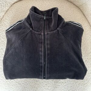 express black and white y2k track suit zip up